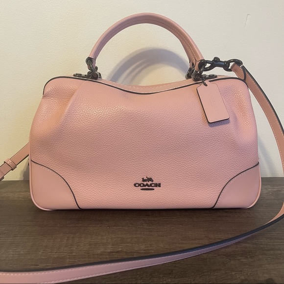 Coach Handbags - Coach Blossom Polished Pebble Leather Lane Satchel